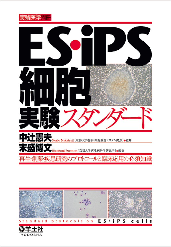 実験医学別冊：ES・iPS細胞実験スタンダード〜再生・創薬・疾患研究のプロトコールと臨床応用の必須知識