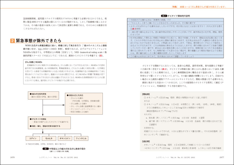 レジデントノート：よく困る痛みの診かた〜診察の基本，鎮痛薬の ...