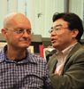 Shin-ichiro Imai, M.D., Ph.D., Leonard P. Guarente, Ph.D.　Photograph