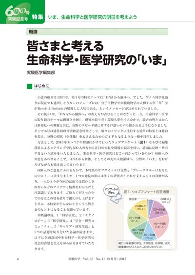 概論―読者と考える生命科学・医学研究の「いま」