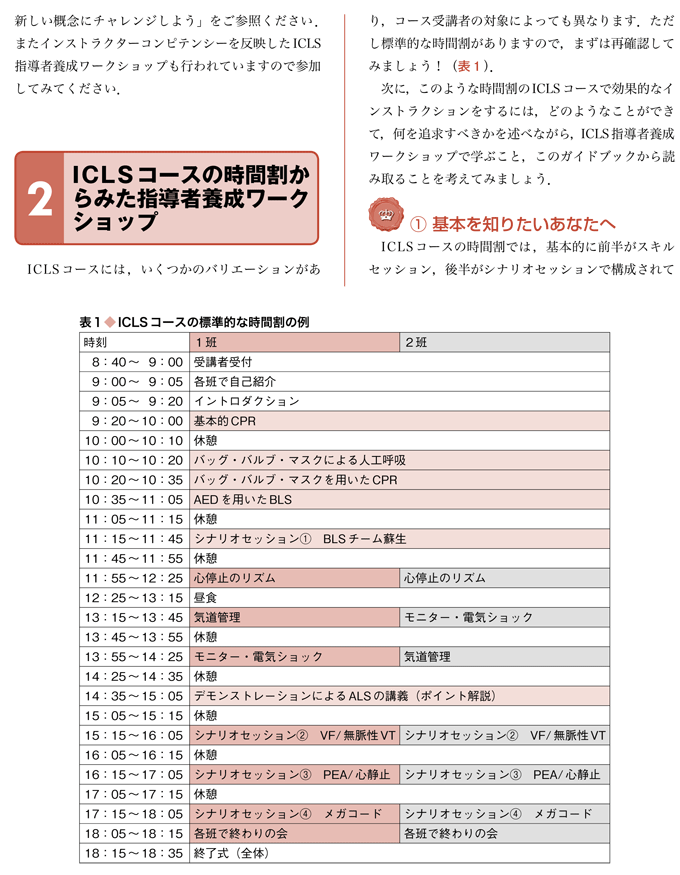 ICLS指導者ガイドブック　立ち読み3