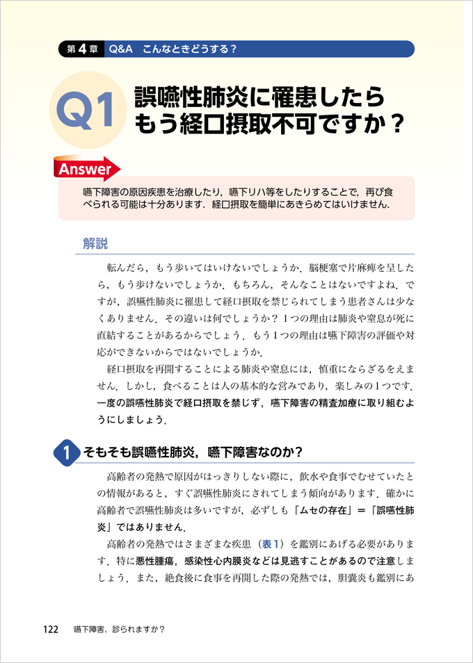 嚥下障害、診られますか？　立ち読み1