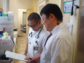 研修医へのフィードバックの場面